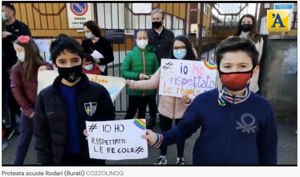 Italian school children: “We respected all the rules, why are you taking away the school?”