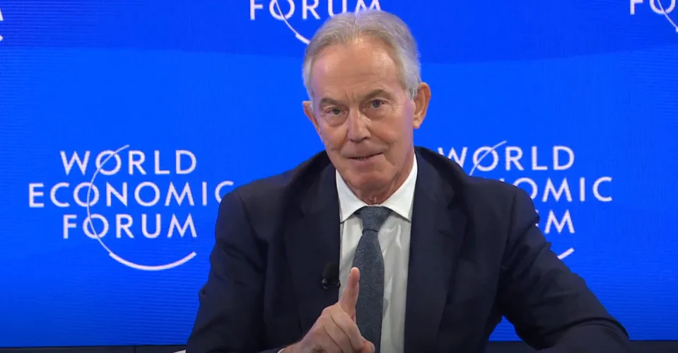 Tony Blair Tells Davos: We need a global database to know who is vaccinated and who is not