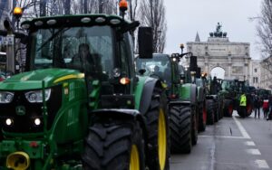 MASSIVE FARMER PROTEST ROCKS GERMANY